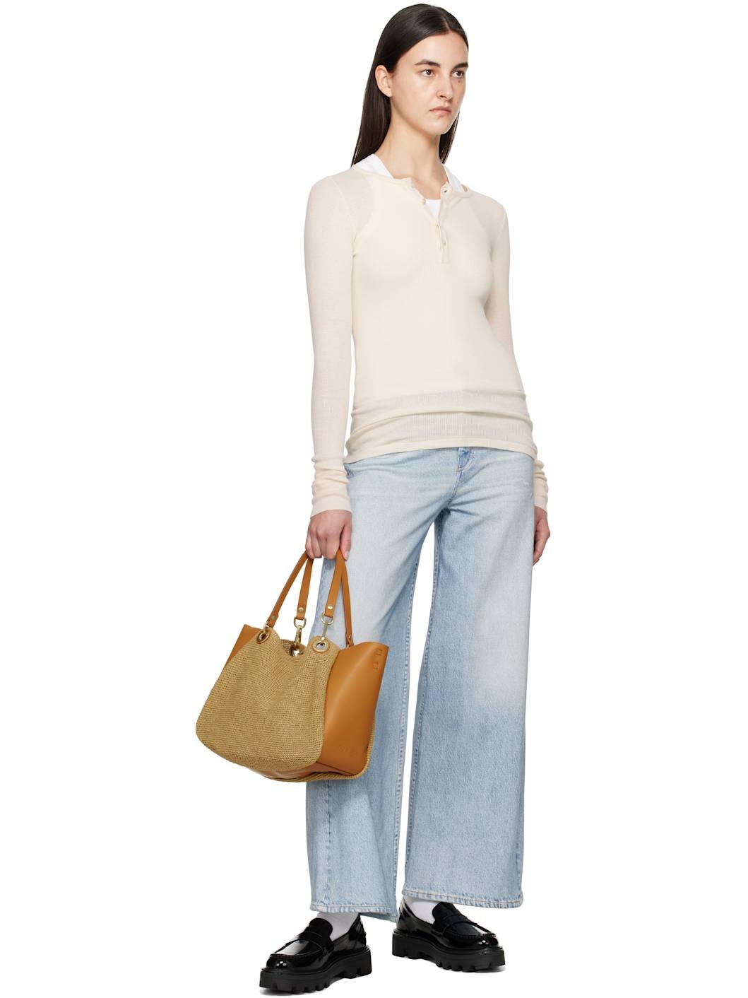 Beige & Tan Revival Summer Mini Tote - 4
