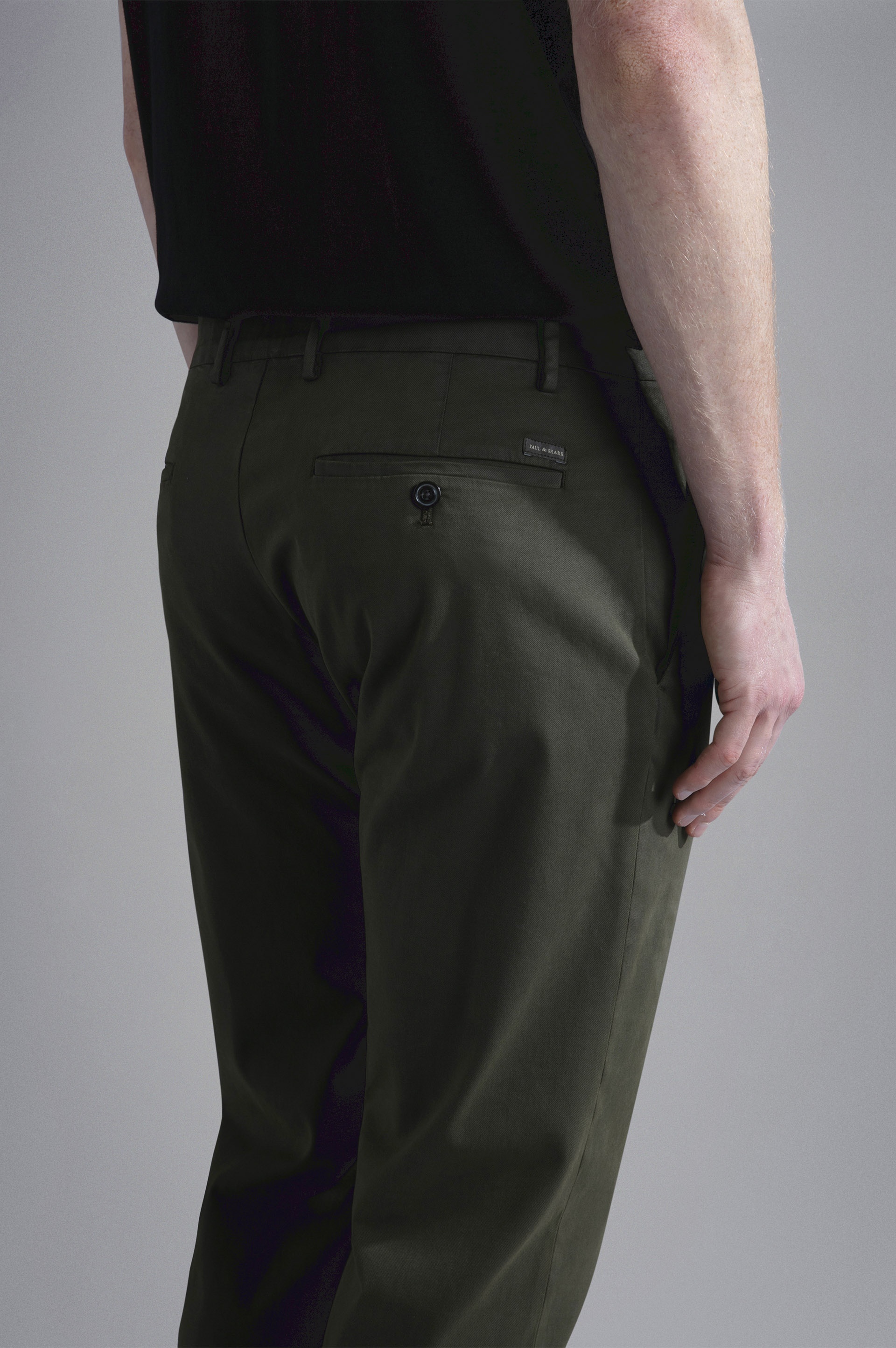 TWILL TENCEL COTTON CHINO TROUSERS - 4