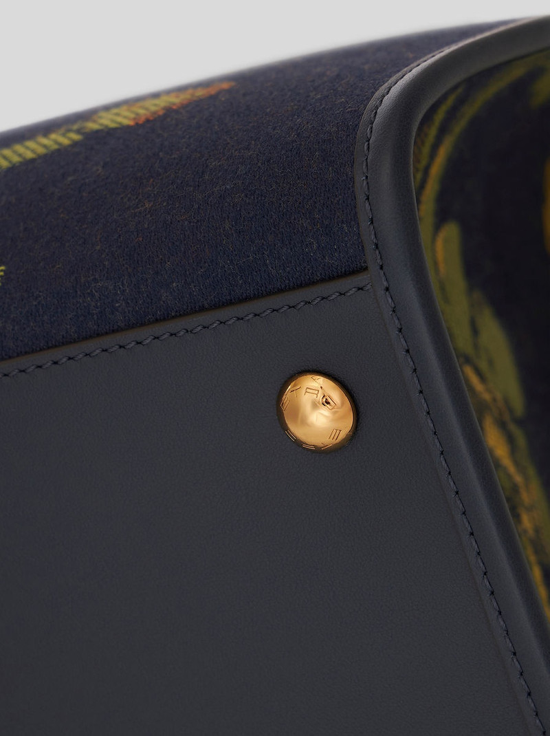 LARGE JACQUARD LOVE TROTTER BAG WITH BIRDS ALL OVER 7