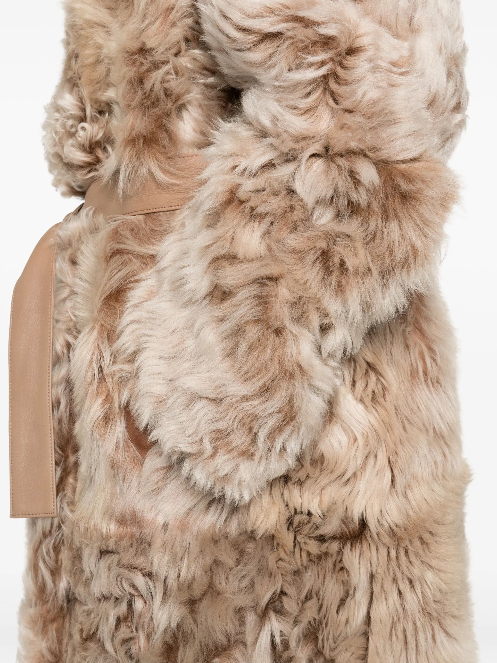 Yves Salomon Shearling Belted Coat - 5