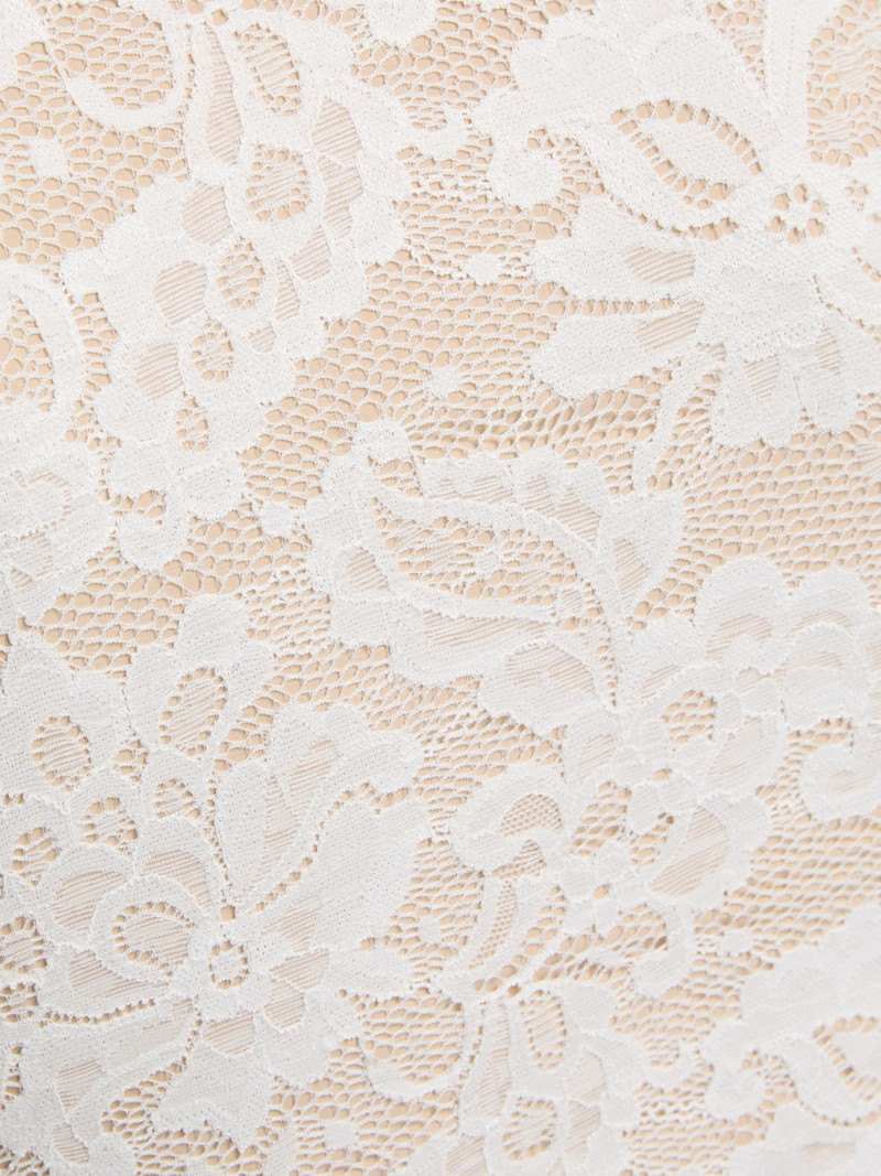 Women's Leila Floral Stretch-Lace Tank - White Beige 7