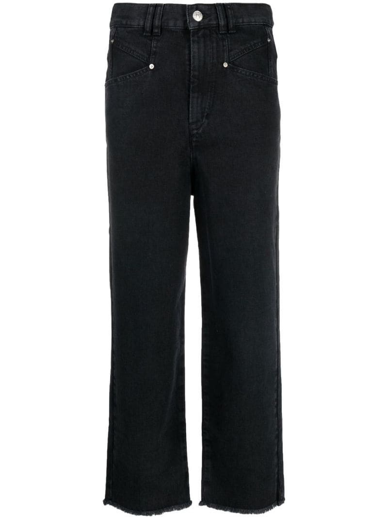 straight-leg denim jeans - 1