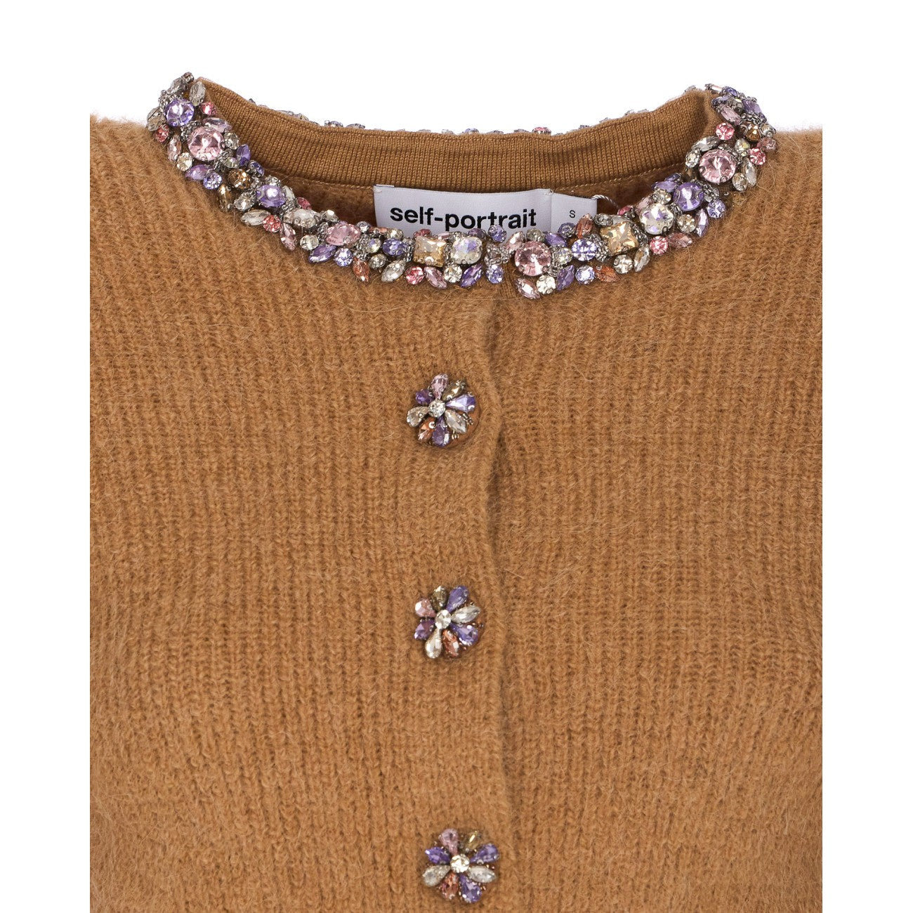 Self Portrait Women Embellished Trim Cardigan - 4