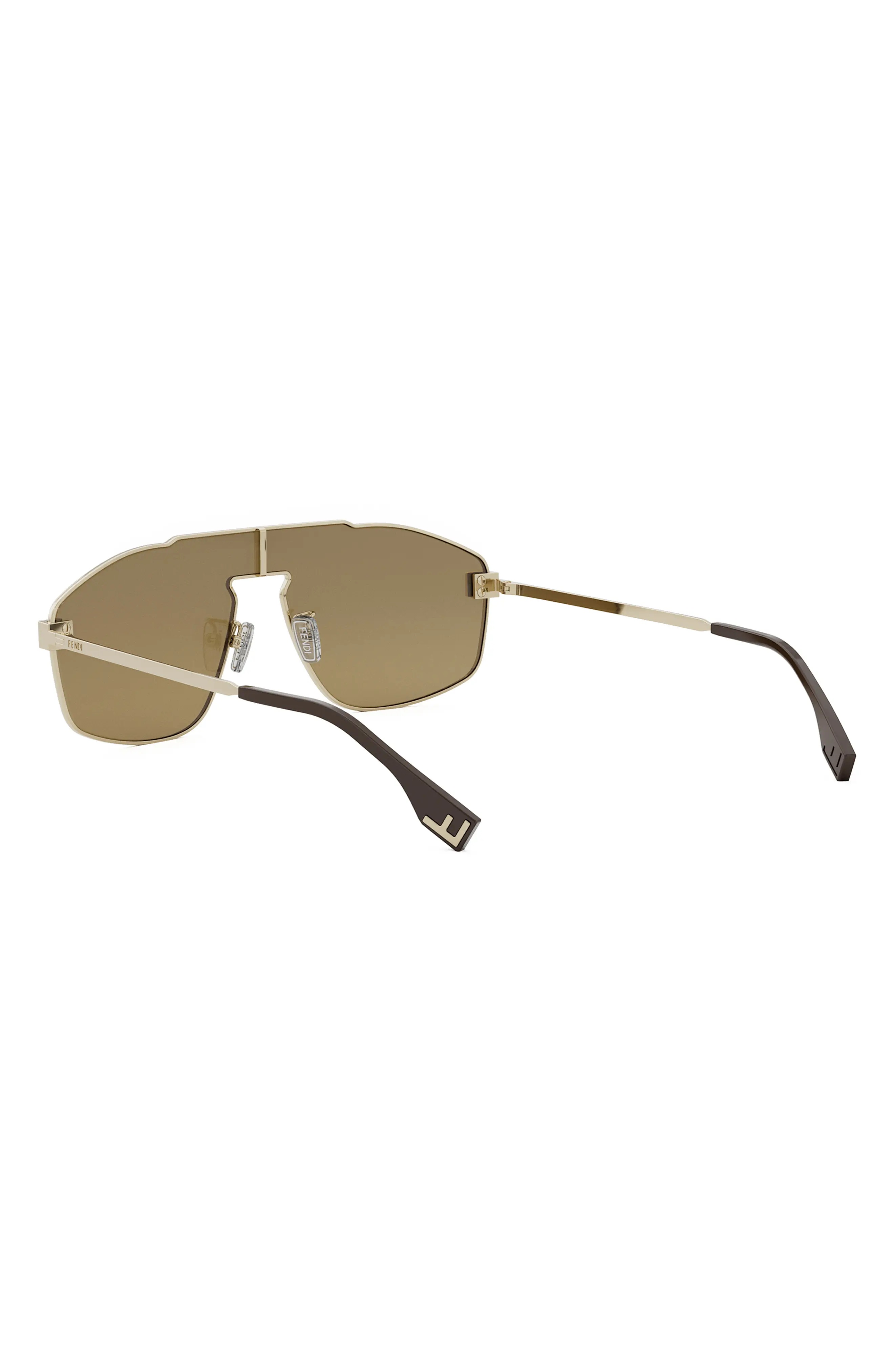 'Fendi Sky Mask Sunglasses in Gold /Brown - 7