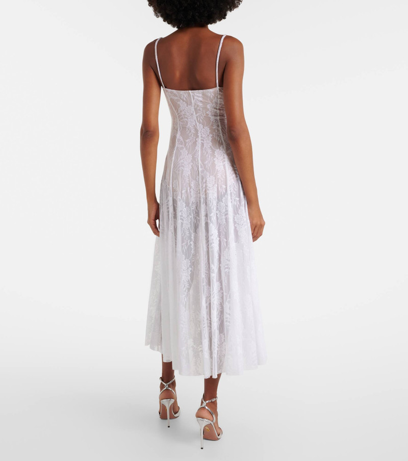 Semi-sheer lace slip dress 3