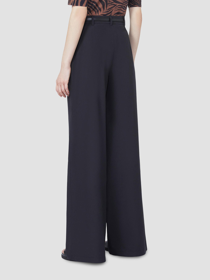 Women's Cotton Poplin Trousers - Black 5