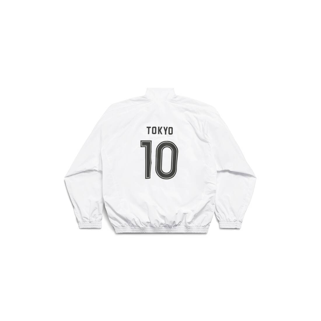 BALENCIAGA Tokyo Soccer Tracksuit Jacket in White | REVERSIBLE