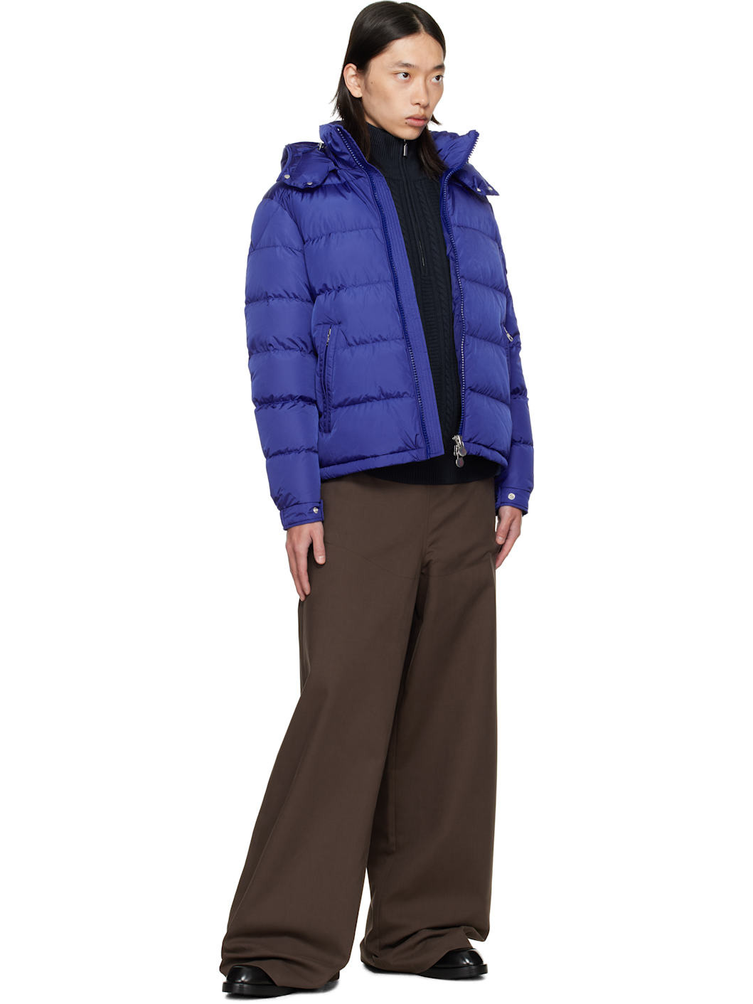 Blue Maya Short Down Jacket - 5