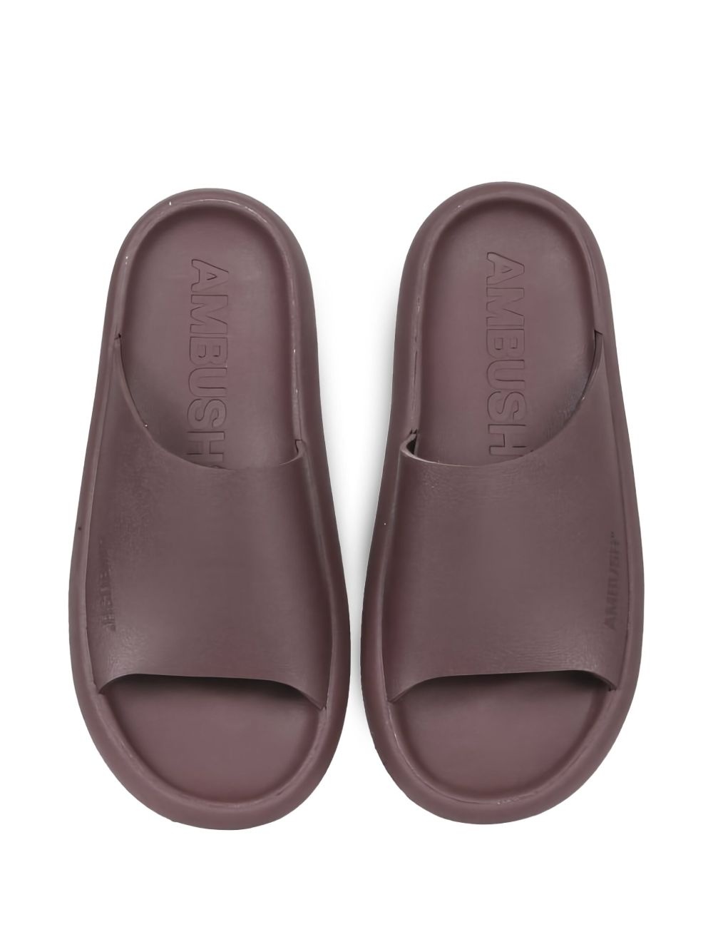 logo-embossed flat sandals - 3