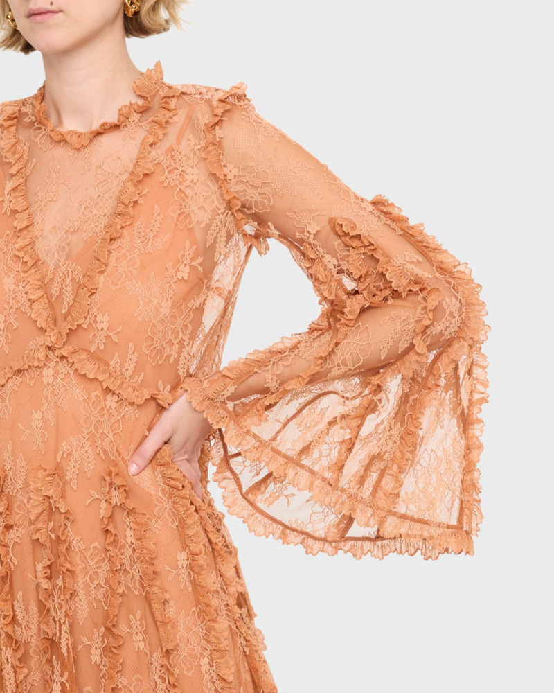 Dorian Long-Sleeve Lace Dress 5