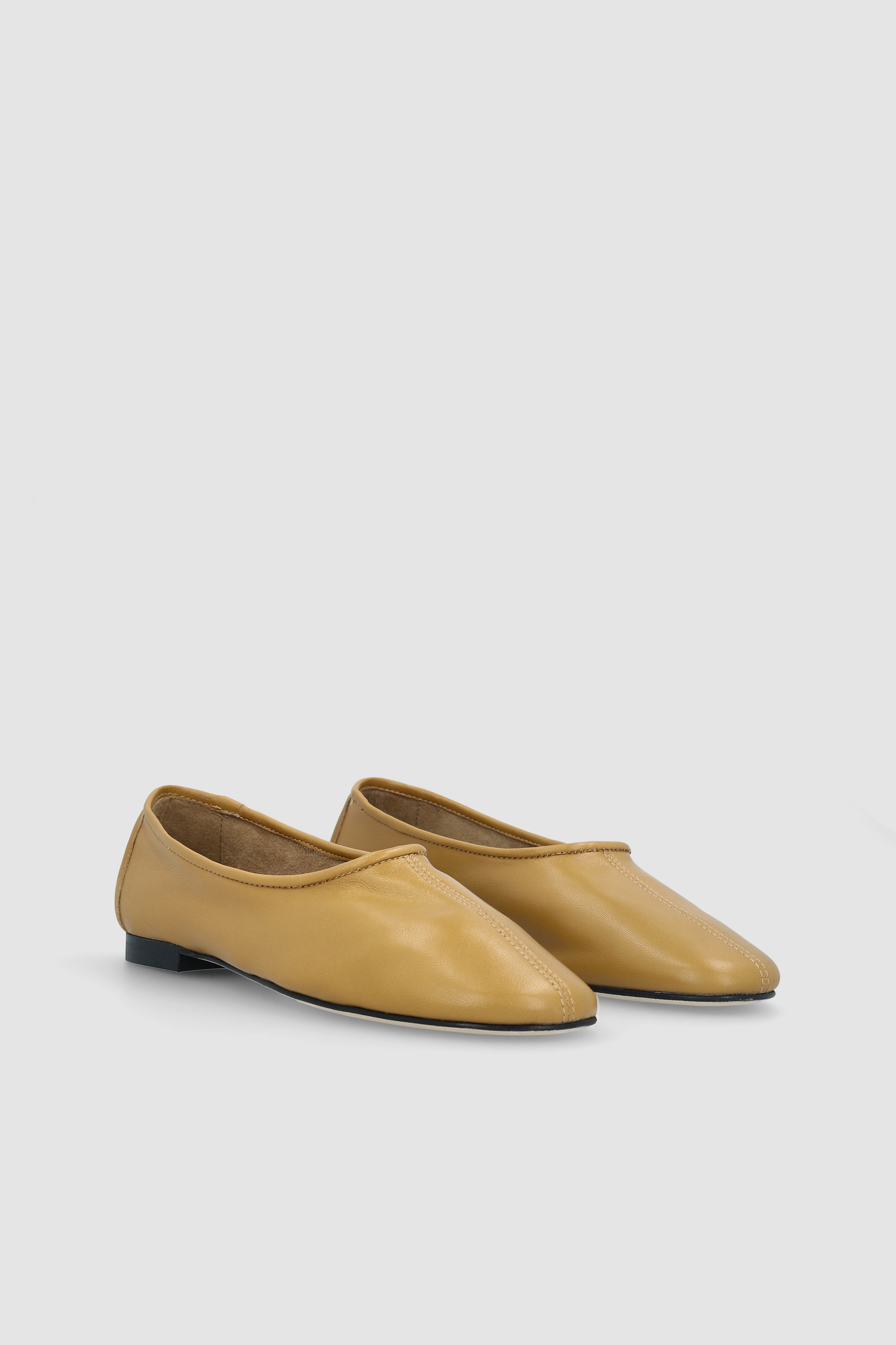 PRUDENCE CUMIN LAMB NAPPA LEATHER BALLET FLAT - 2