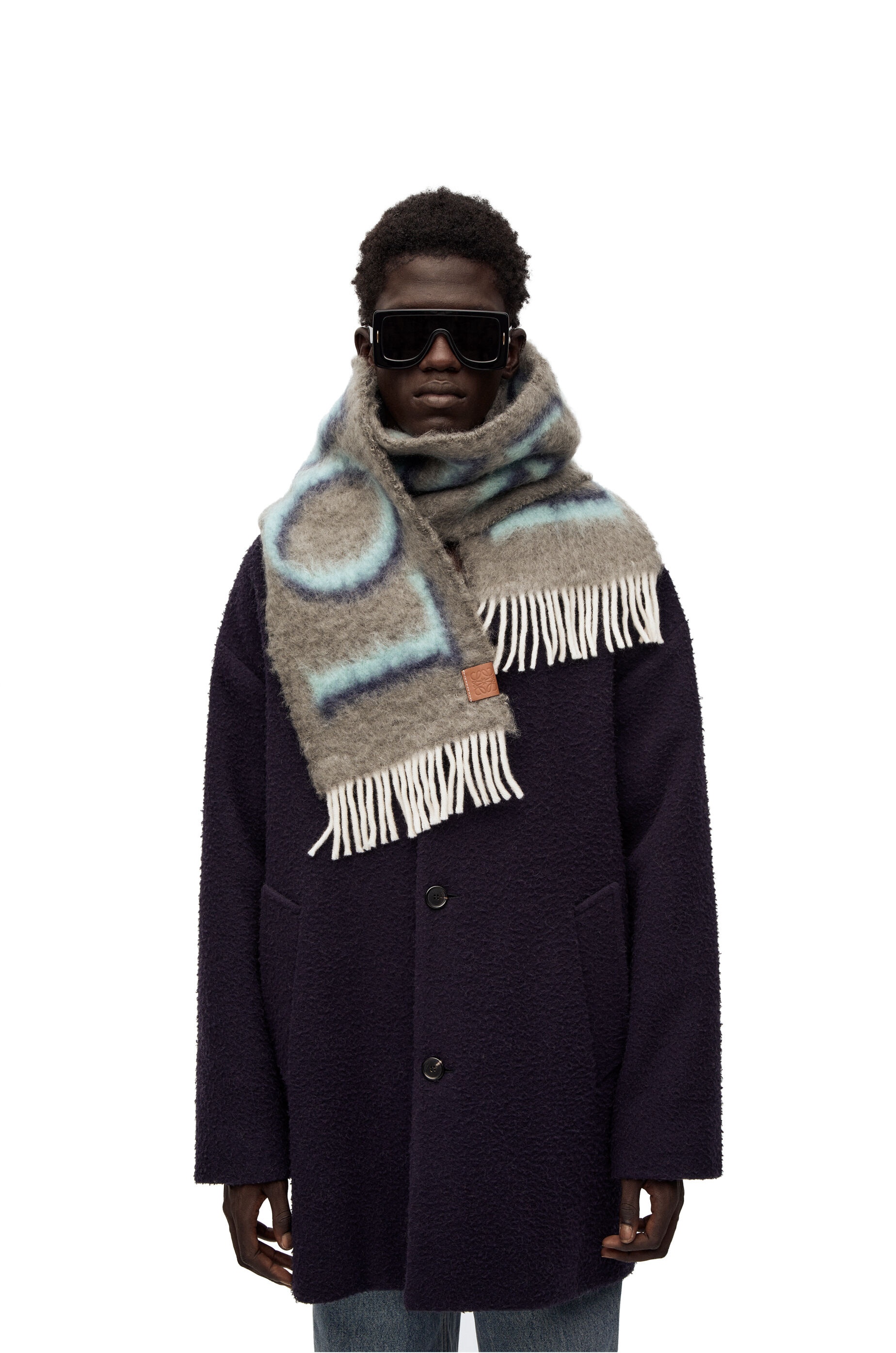 LOEWE scarf in wool and mohair - 2