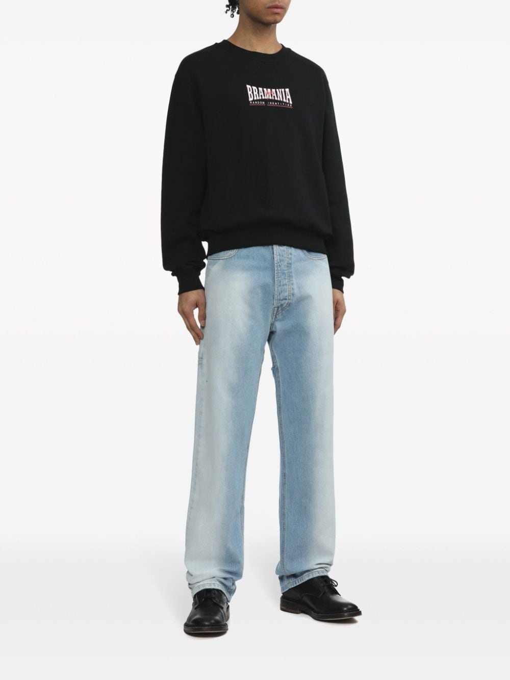 cut-out straight-leg jeans - 2