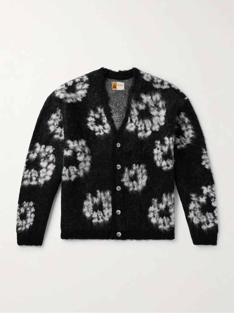 + Denim Tears Jacquard-Knit Cardigan - 1