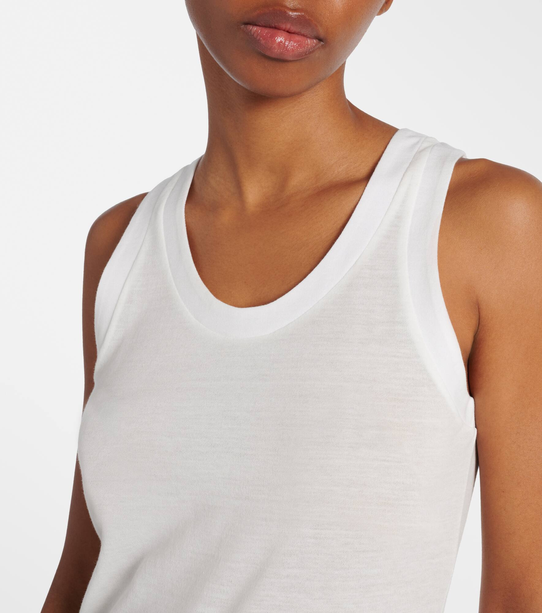 Isha cotton-blend jersey tank top - 4