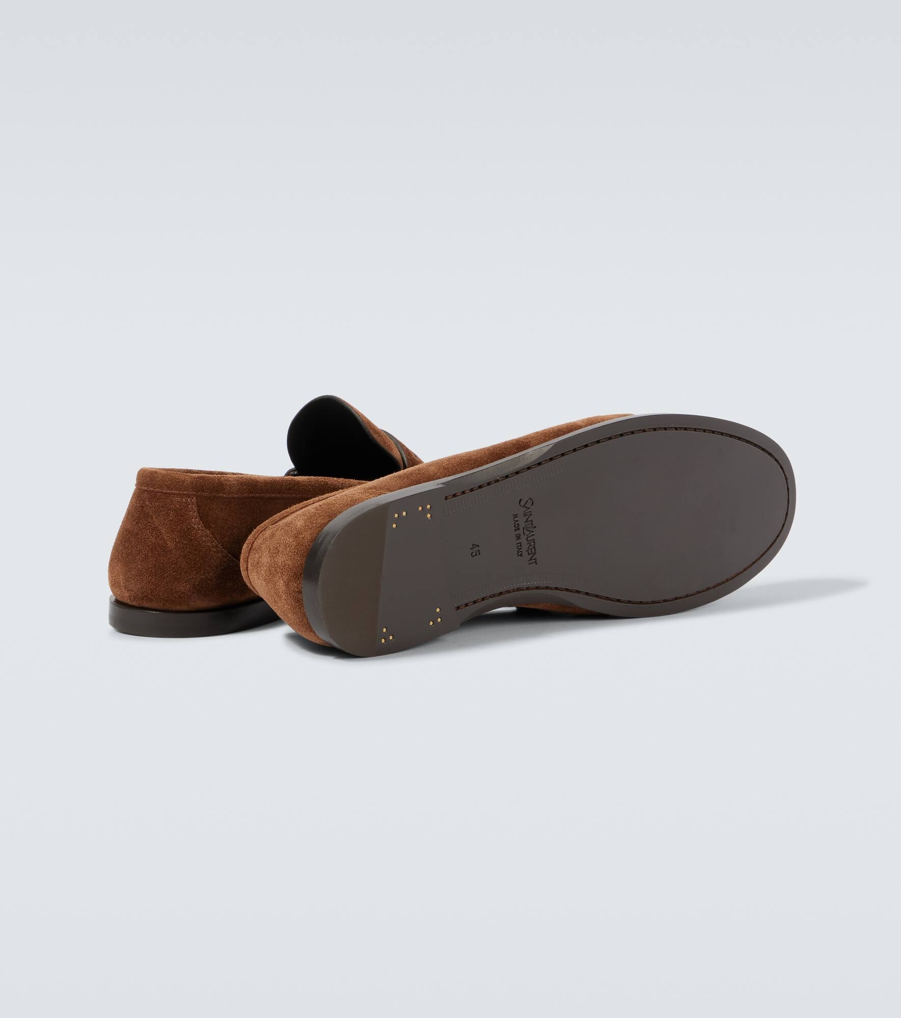 Laurent Cassandre suede penny loafers - 7