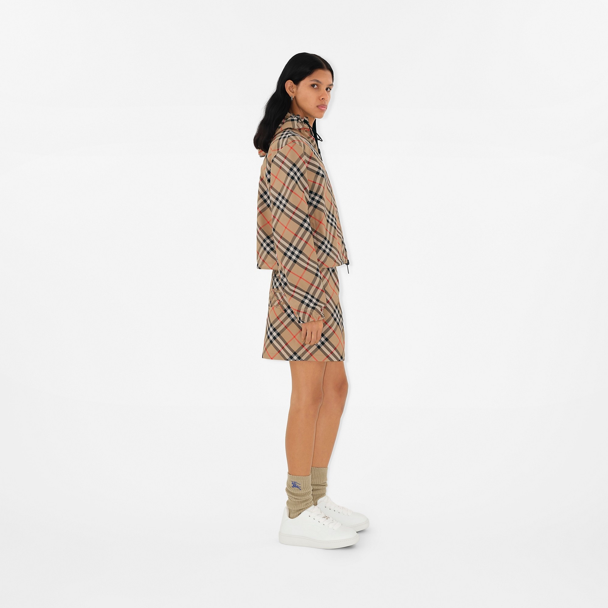 Burberry Cropped Reversible Check Jacket | REVERSIBLE