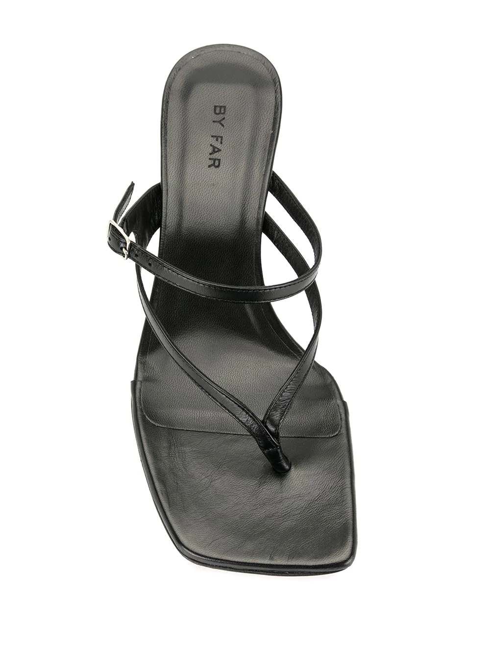 Desire creased-leather sandals - 4