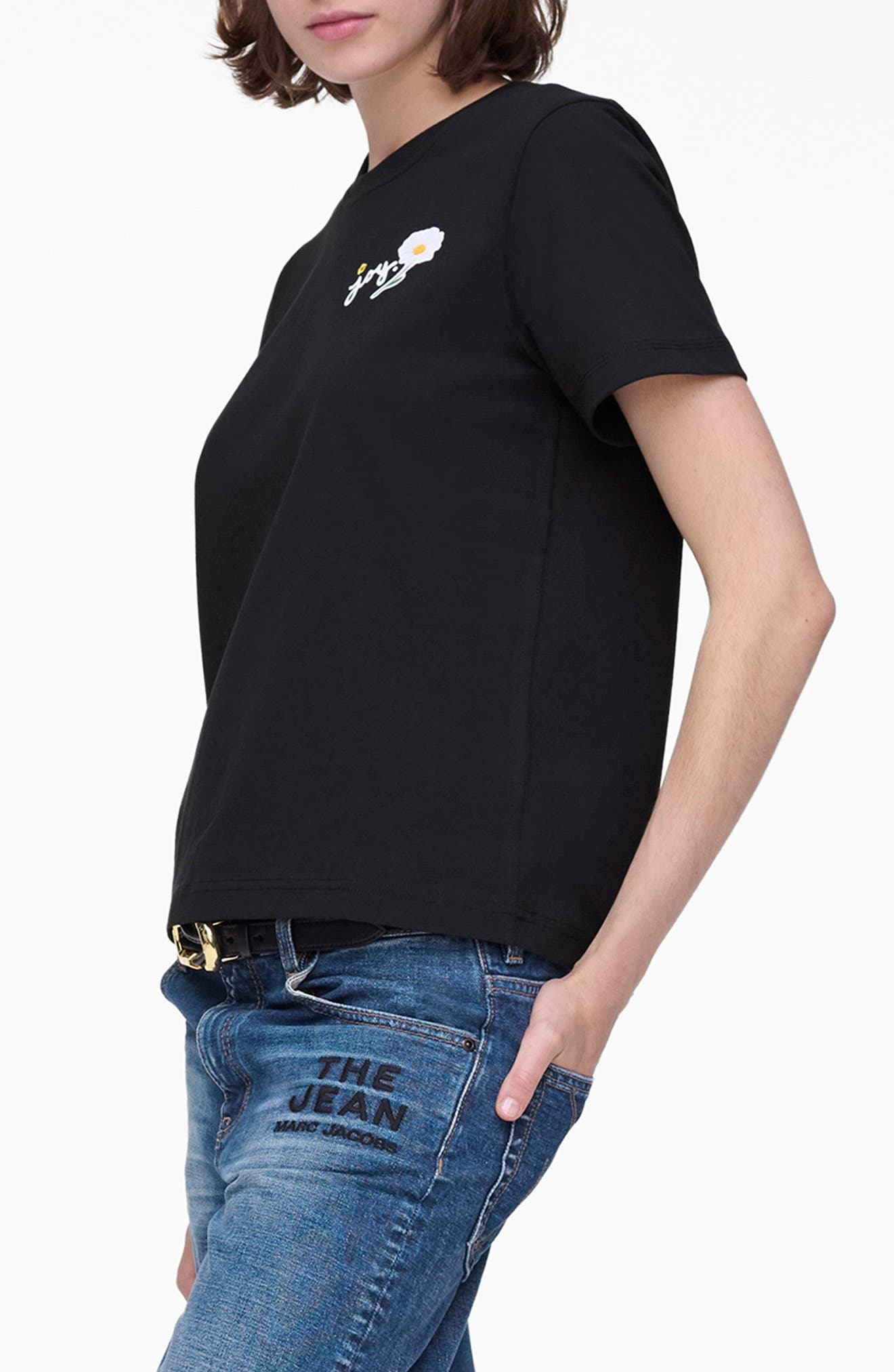 Marc Jacobs Marc Is Joy Daisy Graphic Baby T-Shirt in Black at Nordstrom - 3