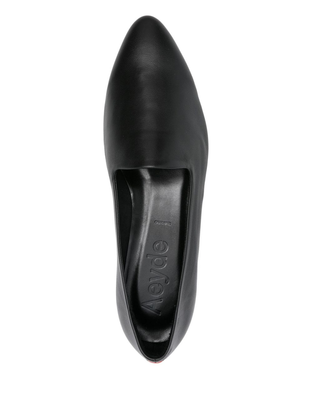 Vanna pointed-toe leather loafers - 4