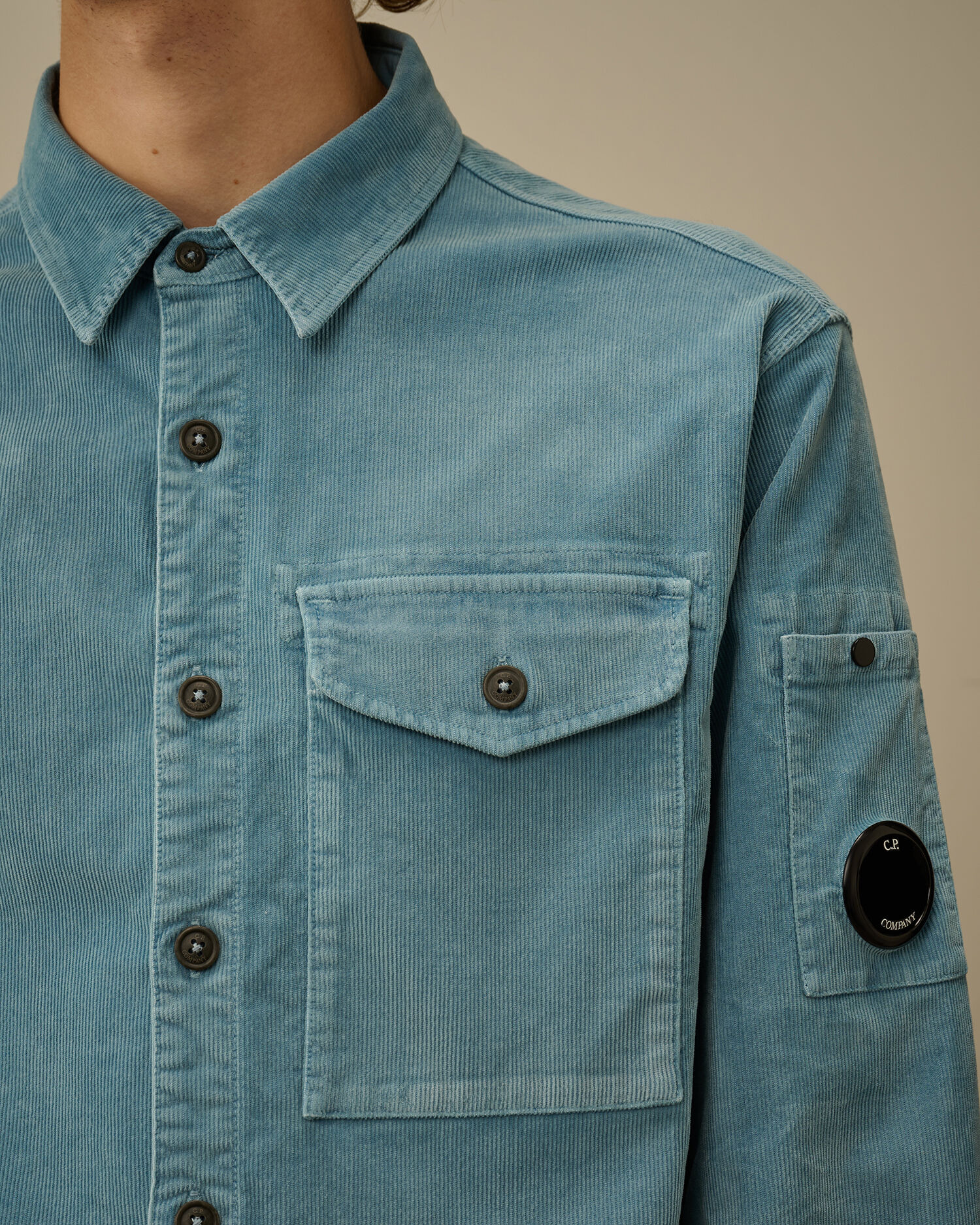 Corduroy Lens Longsleeve Button Shirt - 5