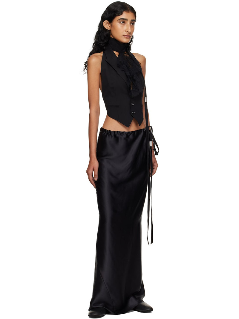 Ann Demeulemeester Black Eveline Long Bias Maxi Skirt outlook