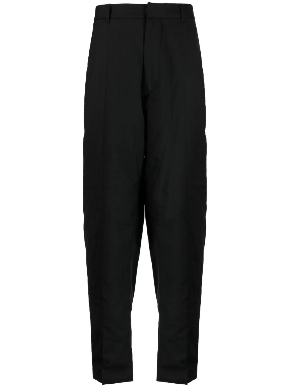 wool-blend tapered tailored trousers - 1