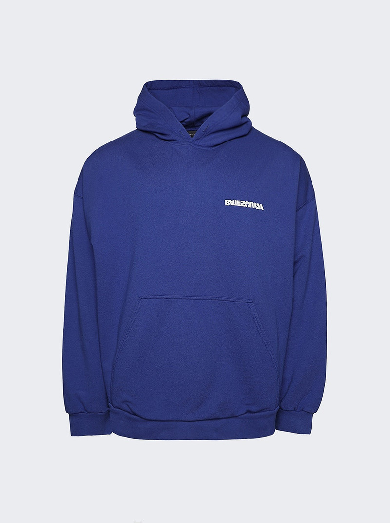 로고 인쇄 면 hoodie - 1