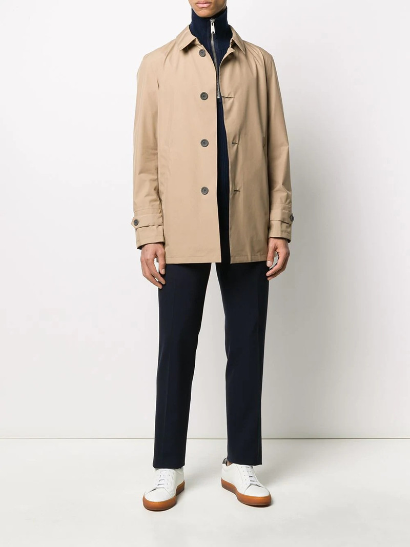 Herno laminar trench coat outlook