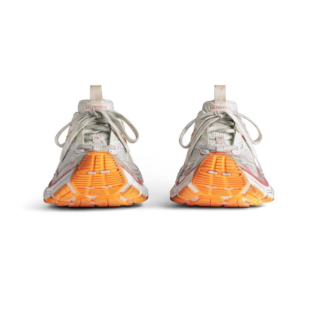 関税込【BALENCIAGA】10XL mesh sneakers White/Orange WMNS) Balenciaga 10XL Sneakers 'White Red and Orange Mesh