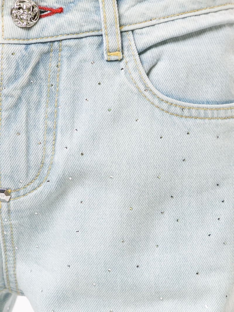 high-rise cropped paint print jeans 5