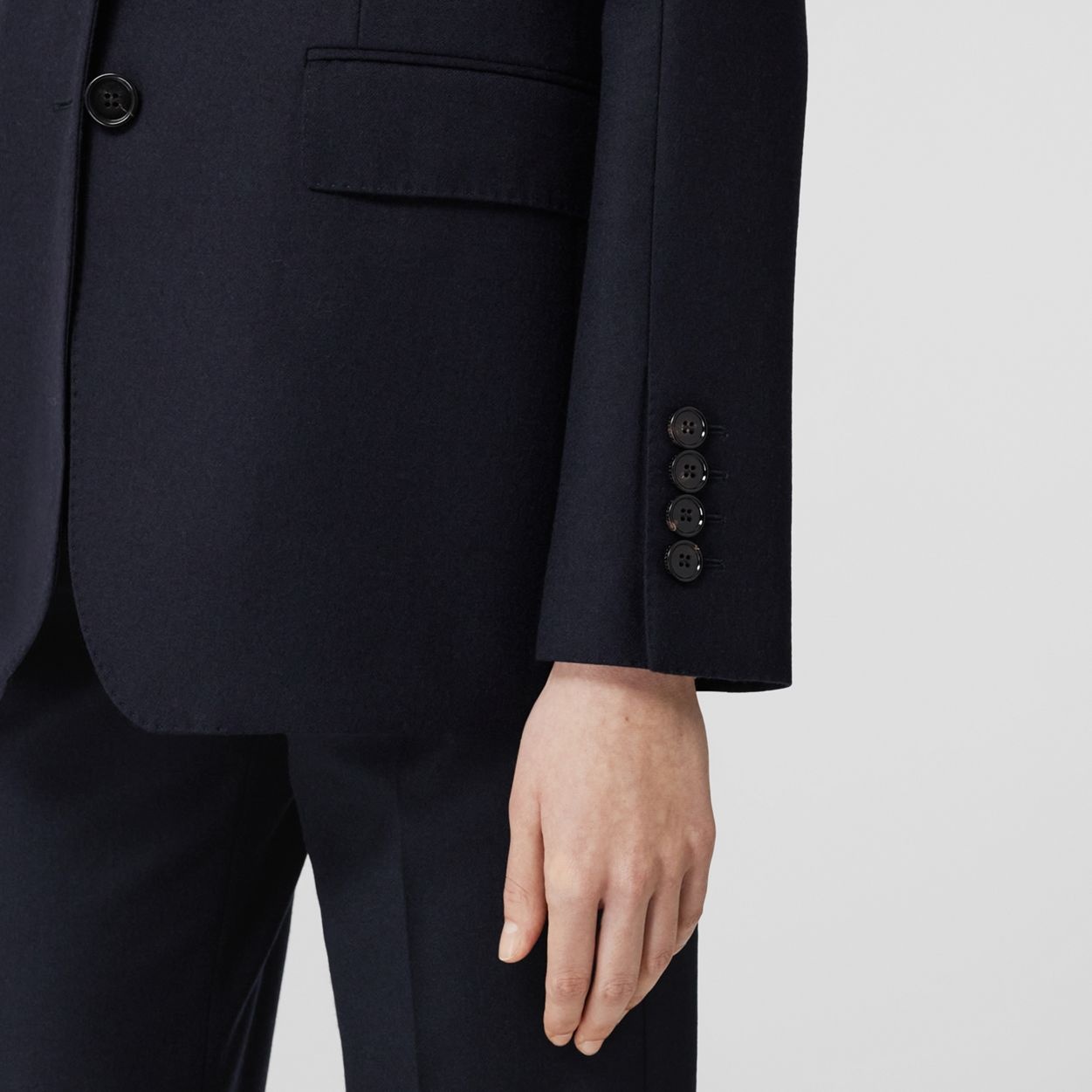 Letter Graphic Wool Tailored Jacket - 5