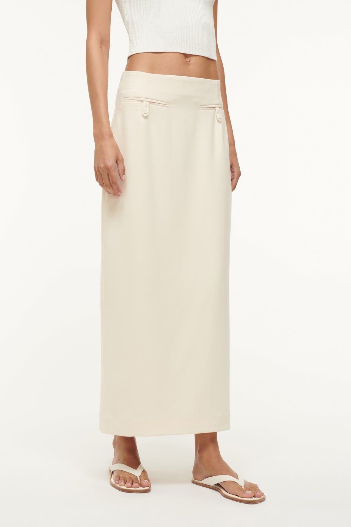 STAUD SMITH SKIRT ECRU - 2