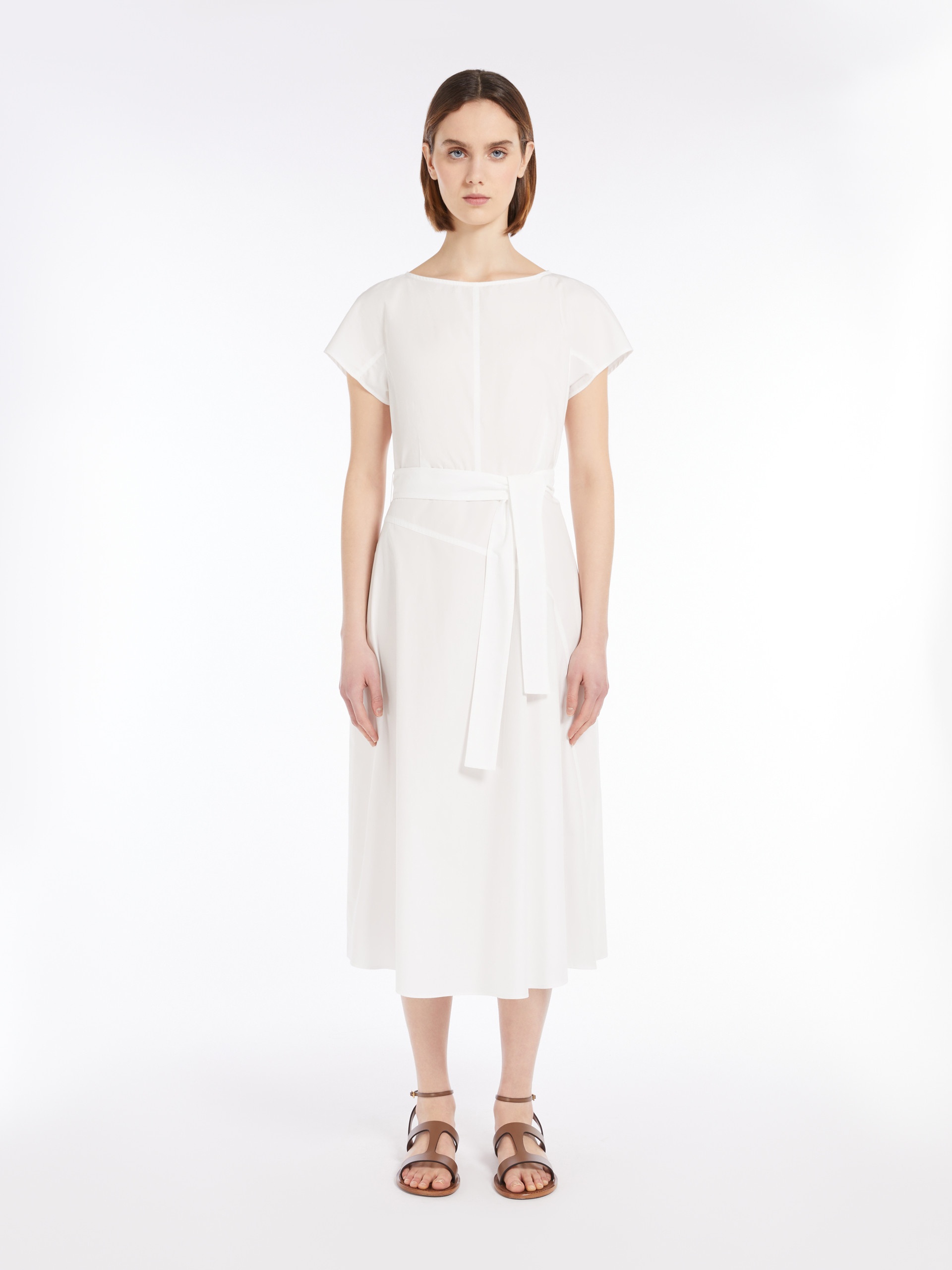 MAGMA Poplin dress with belt - 3
