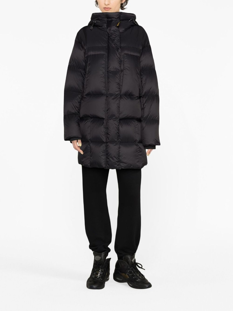 PARAJUMPERS logo-patch hooded puffer jacket outlook