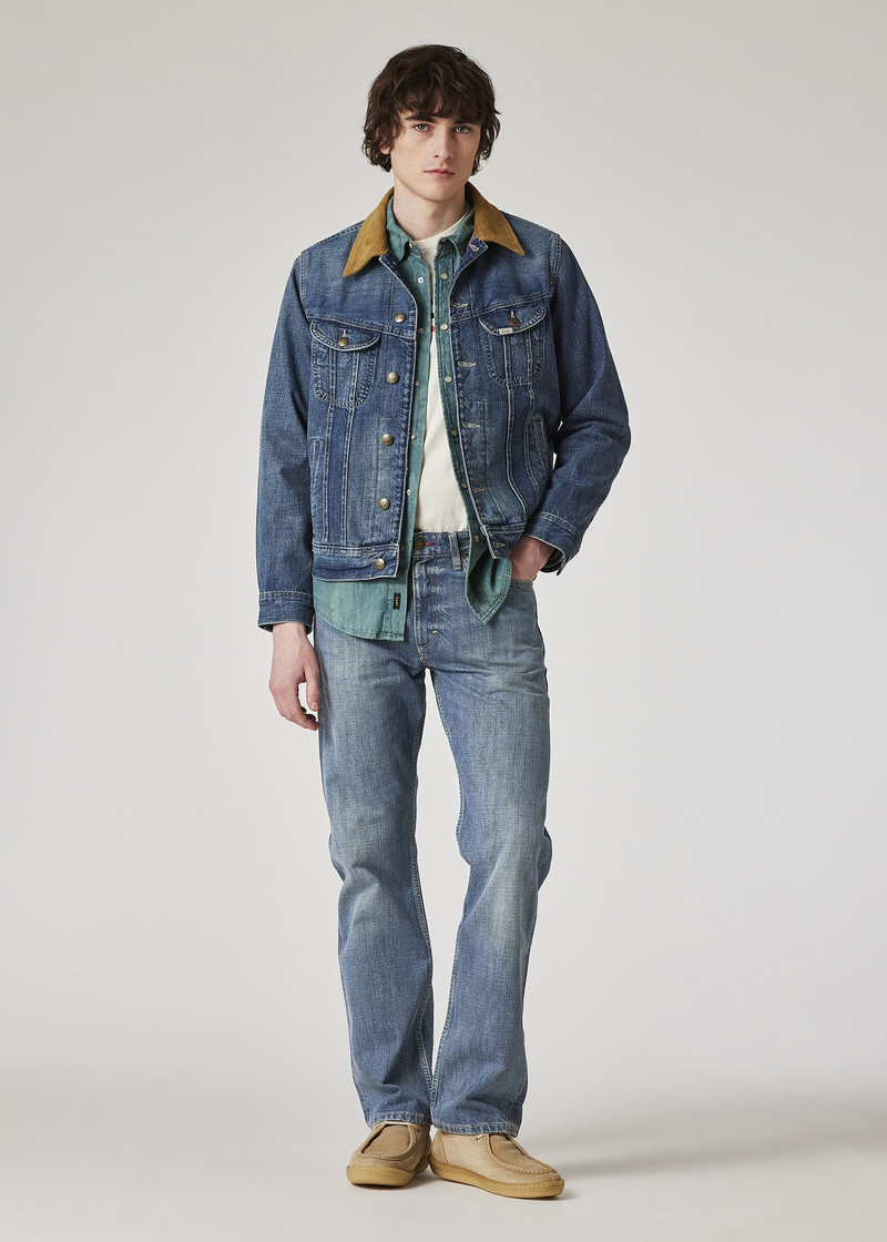Paul Smith + Lee® Mid Antique-Wash Selvedge Storm 라이더 자켓 6