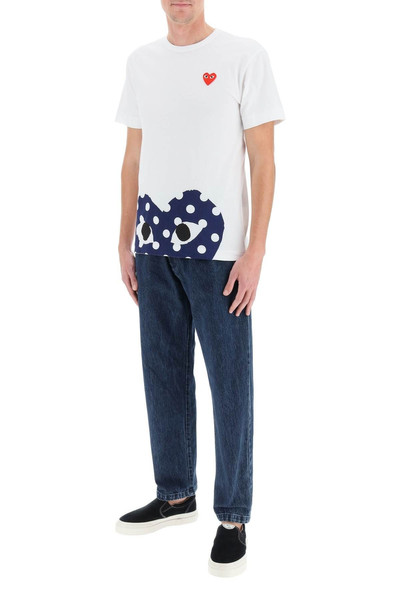 Comme des Garçons PLAY HEART POLKA DOT T-SHIRT outlook