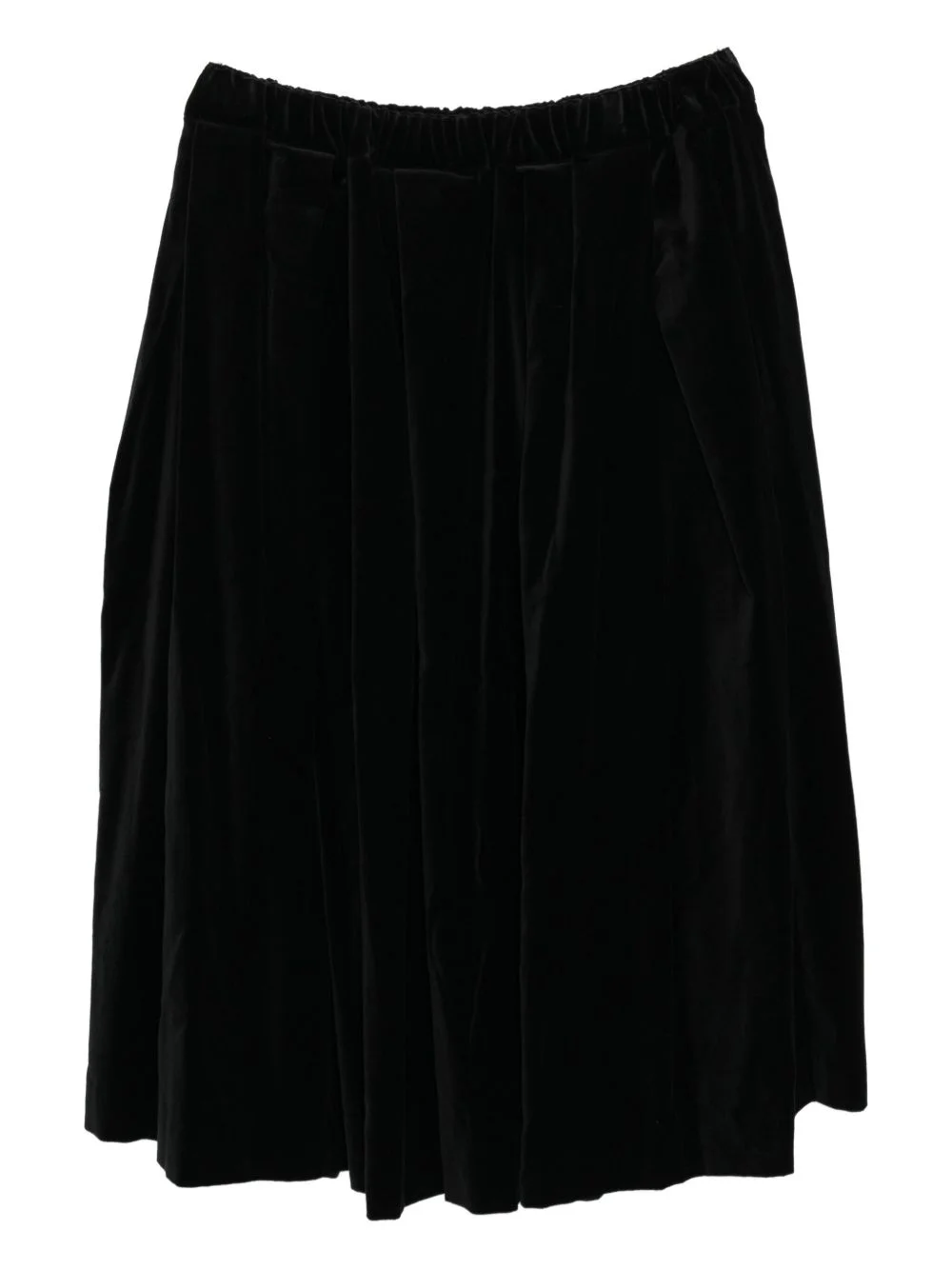 velvet pleated skirt - 1