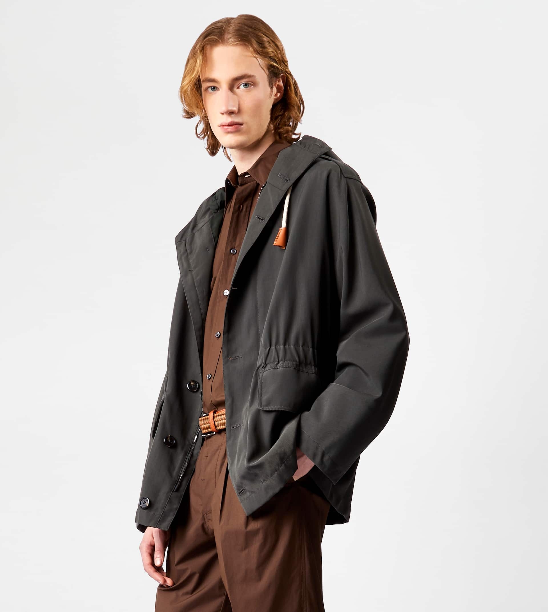 HOODED CABAN - GREEN - 7