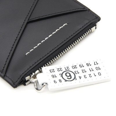 MM6 Maison Margiela Zipped Card Holder  in Black outlook