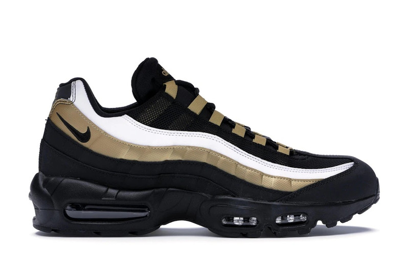 Nike Air Max 95 OG Black Metallic Gold White - 1