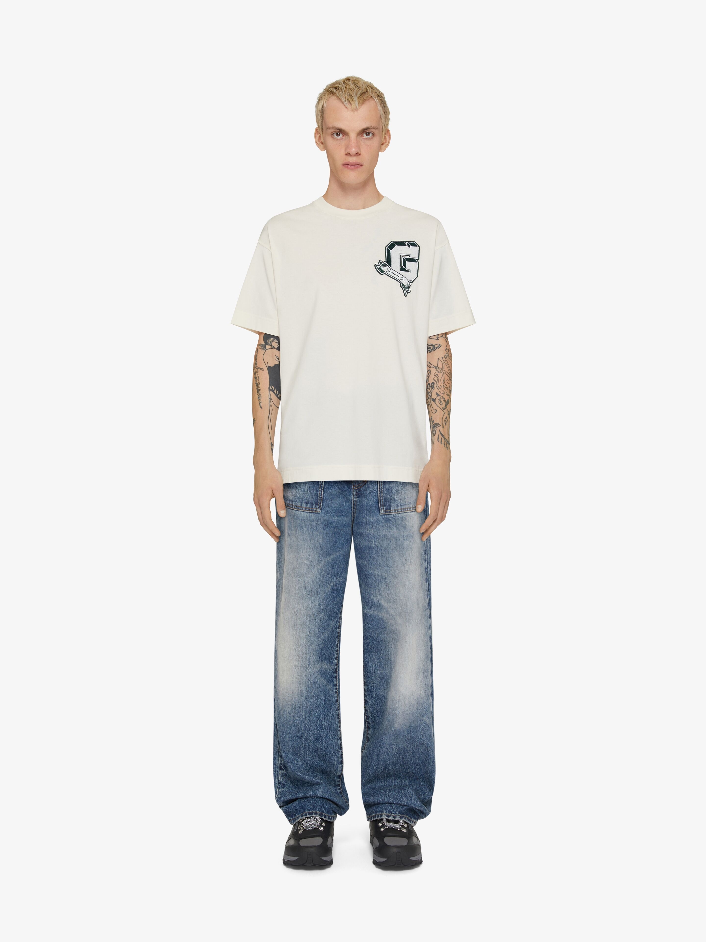 GIVENCHY COLLEGE T-SHIRT IN COTTON - 2