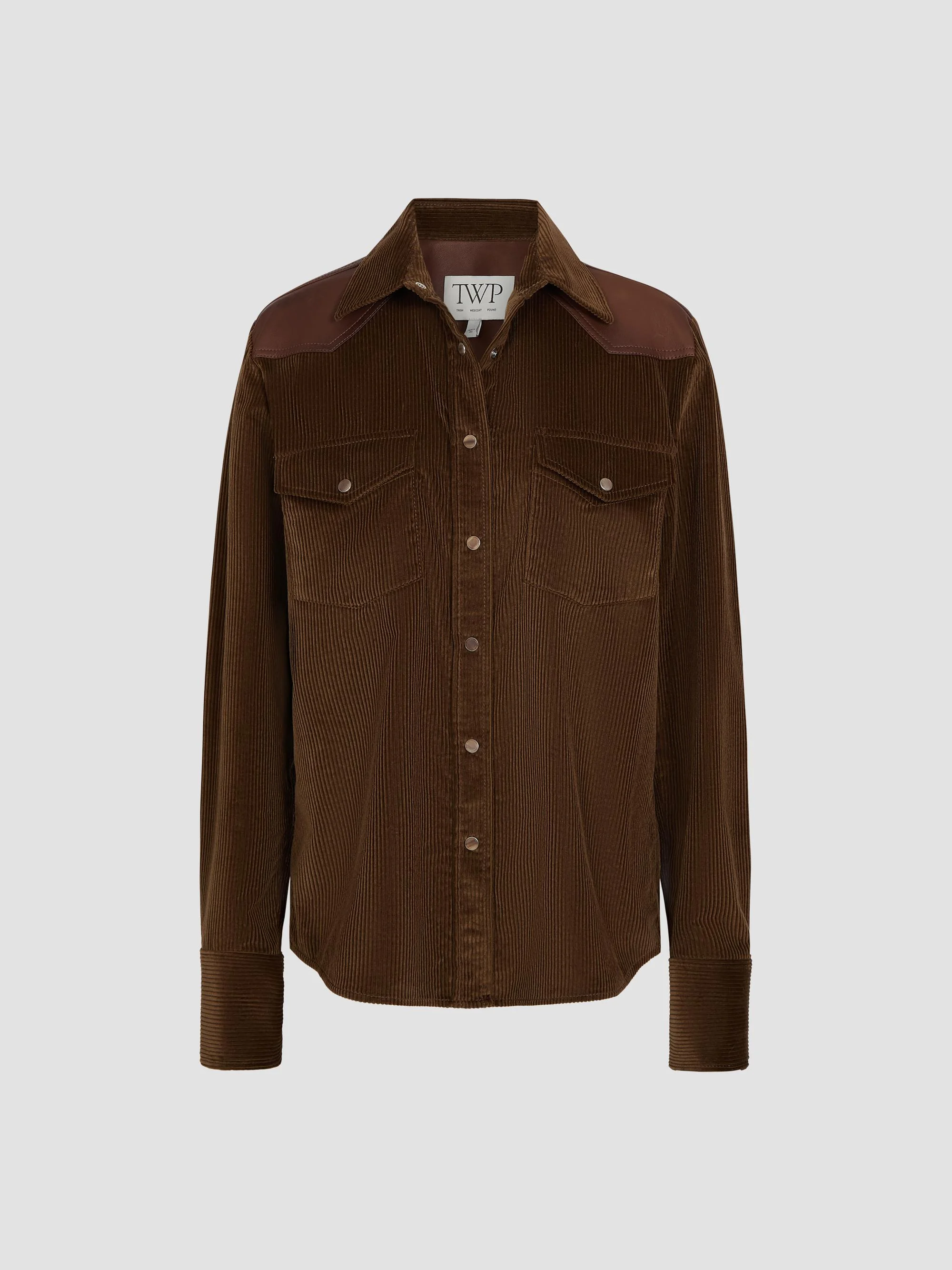 Women's Cowboy Take Me Away Corduroy Shirt - Pinecone Bison - 1