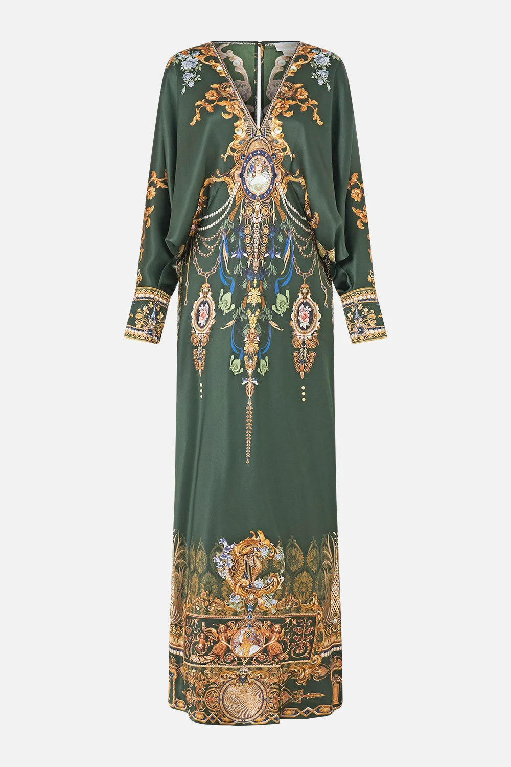 PLUNGE NECK DRAPED SHOULDER DRESS THE SECESSION SESSIONS - 1