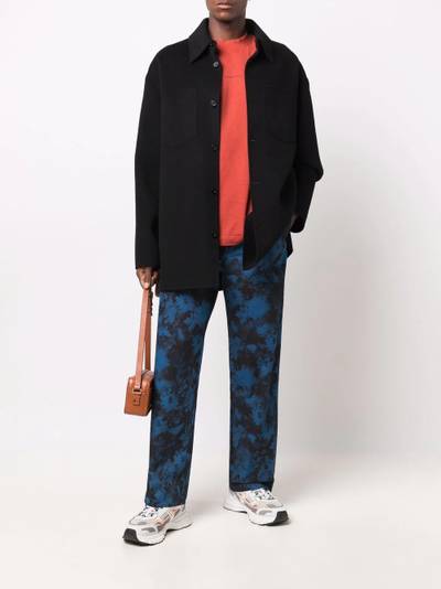 KENZO Ghost Flower tie-dye straight-leg trousers outlook