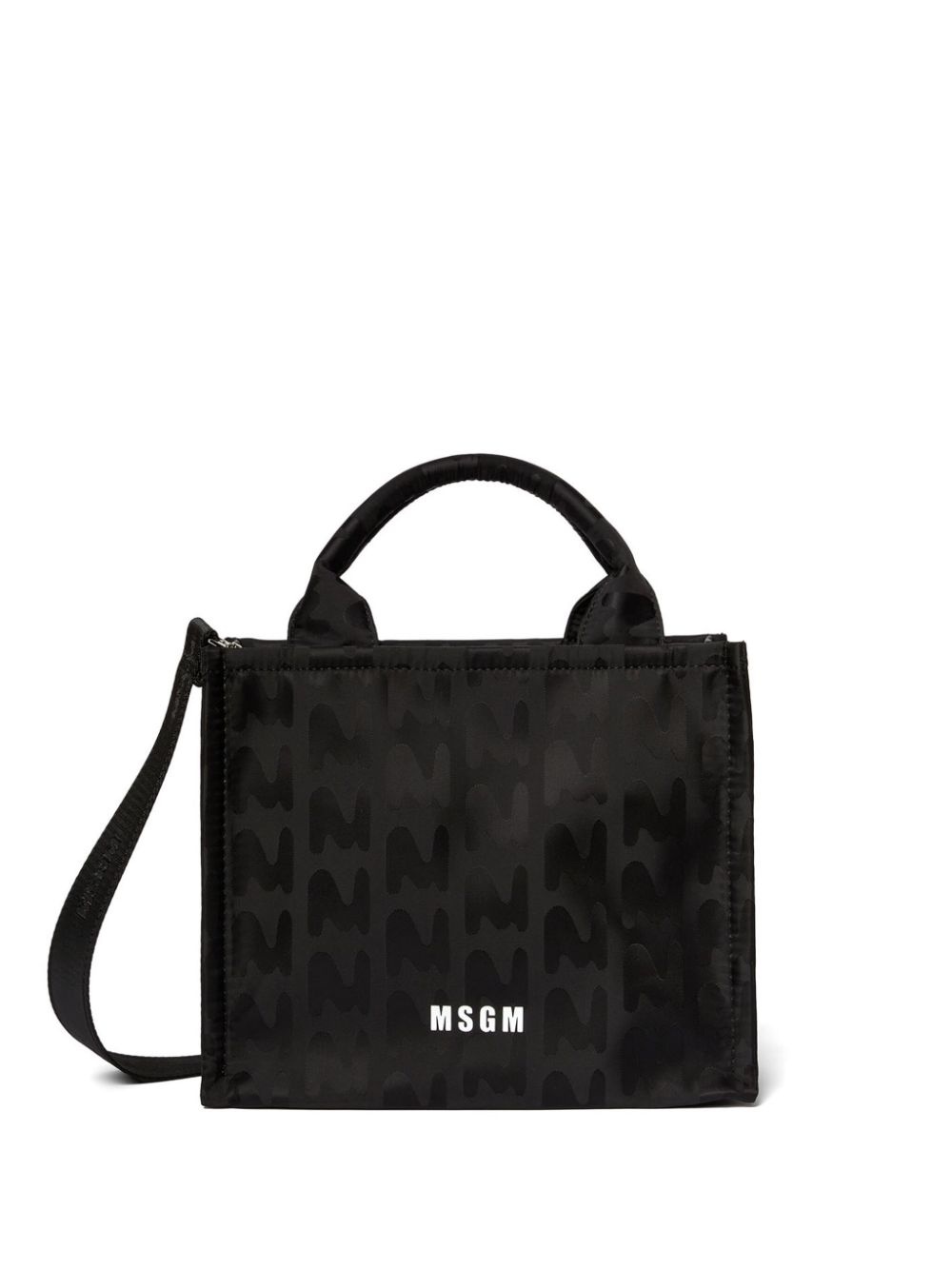 logo-jacquard tote bag - 1