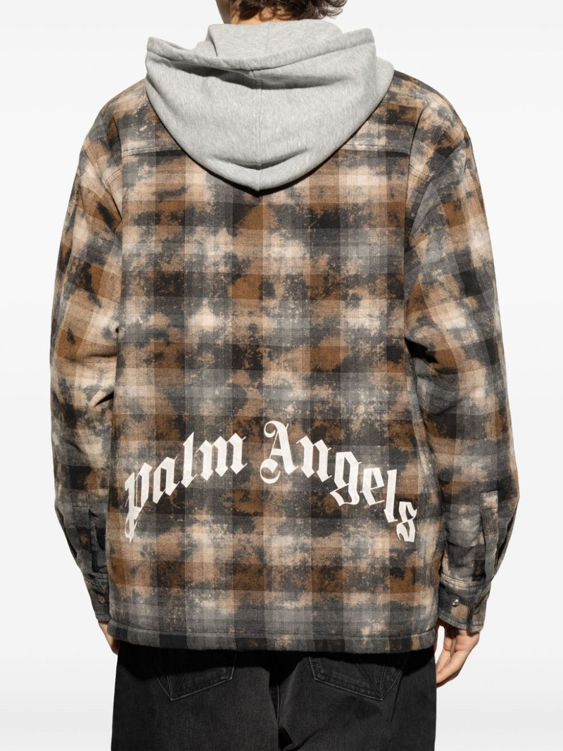 check-pattern shirt jacket 4
