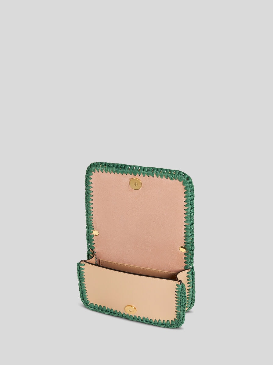 MINI WOVEN RAFFIA BOND BAG - 4