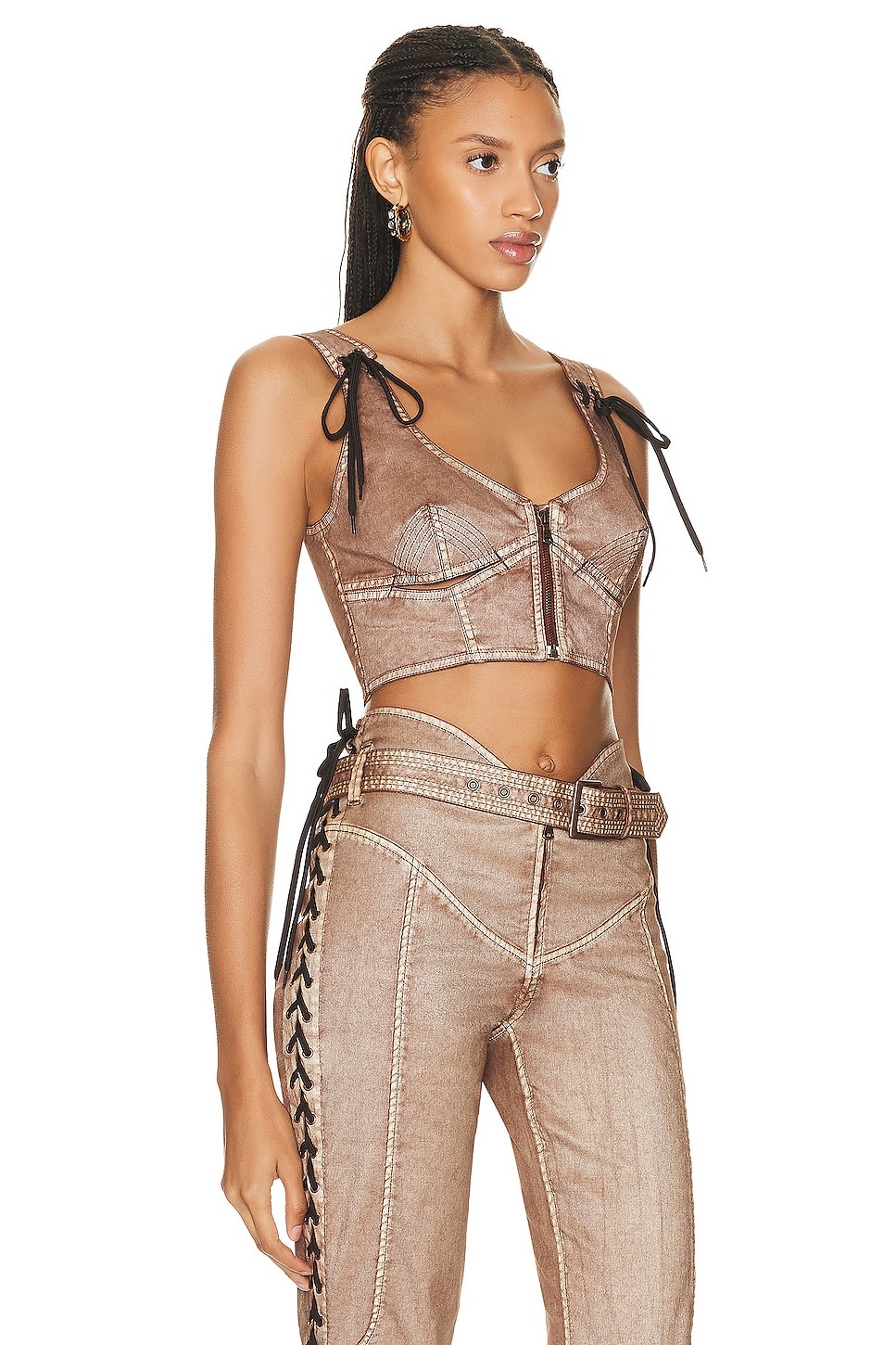 Jean Paul Gaultier X KNWLS Laced Branded Patch Sleeveless