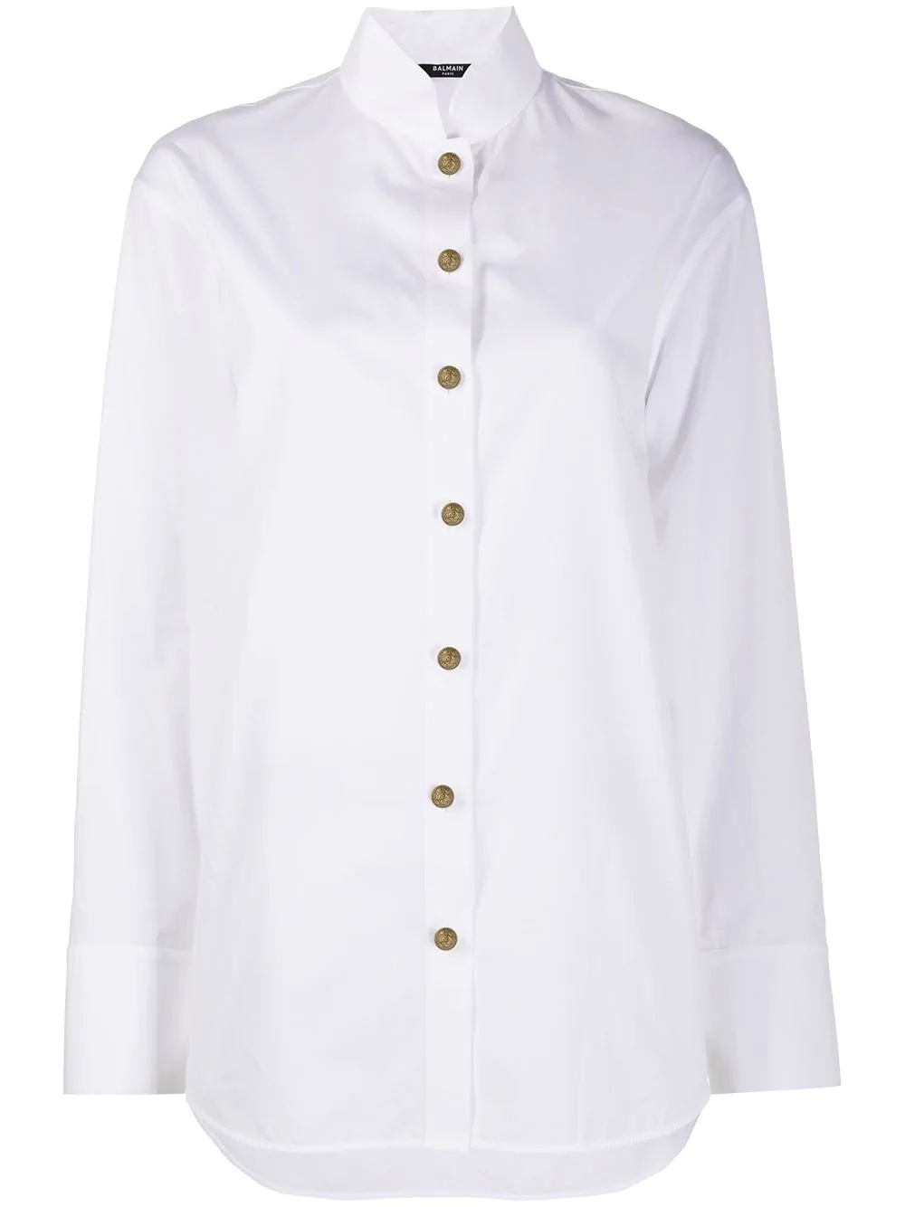 gold-tone button fastening shirt - 1